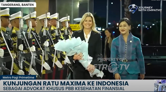 Agenda dan destinasi Ratu Belanda Máxima di Indonesia (Foto: Metro TV)
