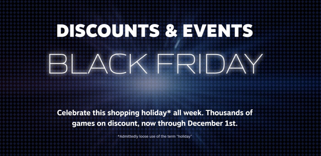 Steam Black Friday Sale.
