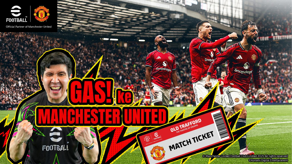 Poster program Gas ke Manchester United. (Foto: Istimewa)