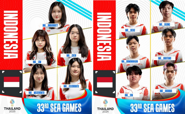 Simak Daftar Roster Timnas Mobile Legends Indonesia SEA Games 2025