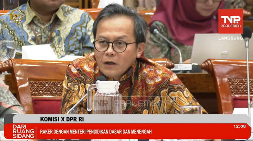 Kepala BSKAP Toni Toharudin. Foto: Youtube Komisi X