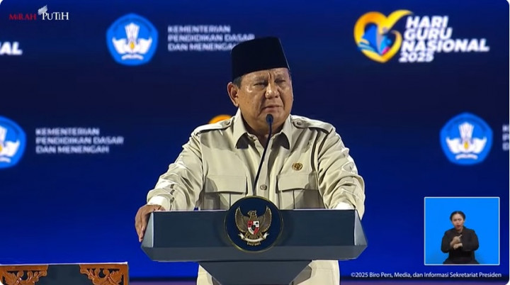 Prabowo Bikin Pengakuan di Depan Ribuan Guru: Aku Dulu Nakal, Untung Sudah Jadi Presiden