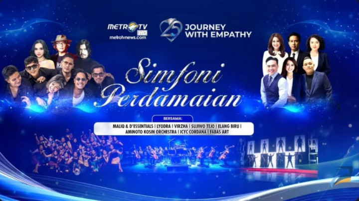 HUT ke-25 Metro TV: Harmoni Musik dan Pesan Kemanusiaan dalam Simfoni Perdamaian