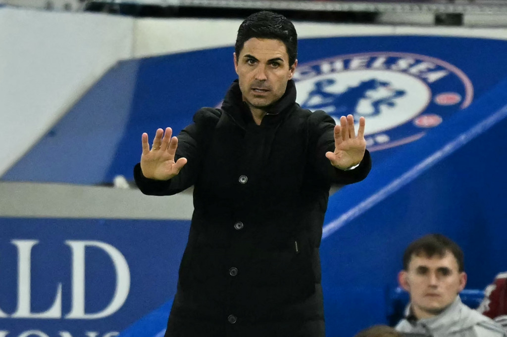 Pelatih Arsenal, Mikel Arteta (AFP/Justin Tallis)