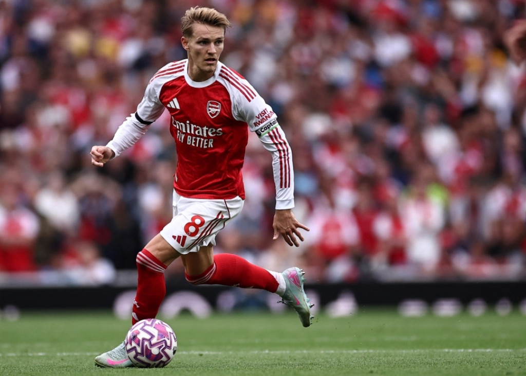 Kapten Arsenal, Martin Odegaard (AFP/Henry Nicholls)