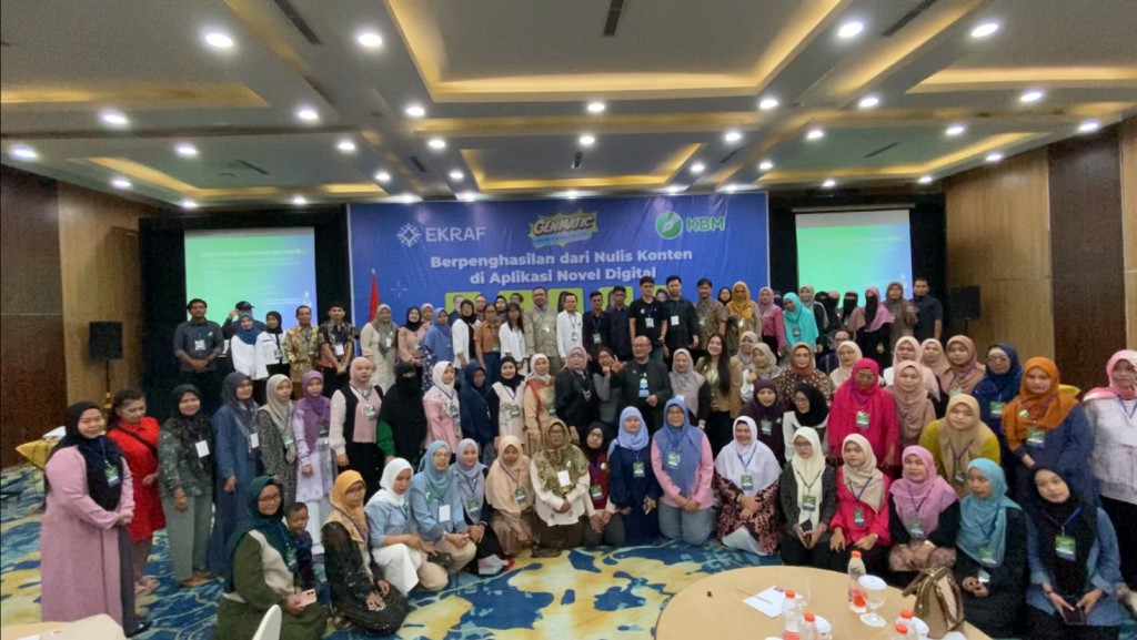 Workshop penulis yang didukung Direktorat Konten Digital Kementerian Ekraf (Foto: instagram)