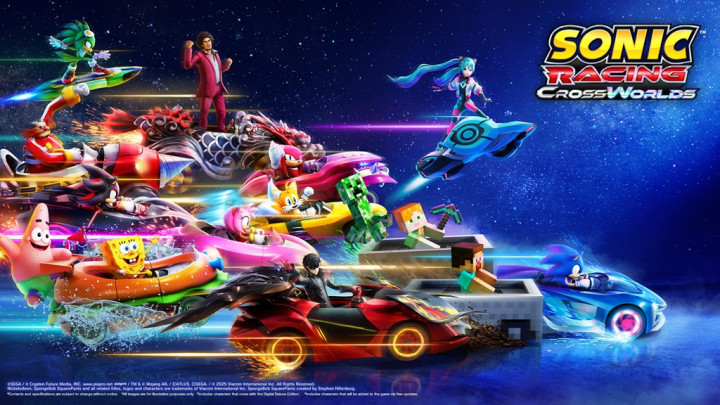 Pemain Sonic Racing: CrossWorlds Ramai Pakai Fitur Kamera Dinamis