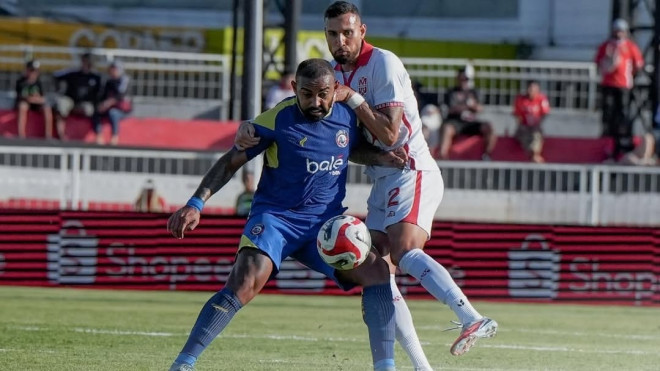 Suasana pertandingan Malut United vs Arema FC (dok. Super League)