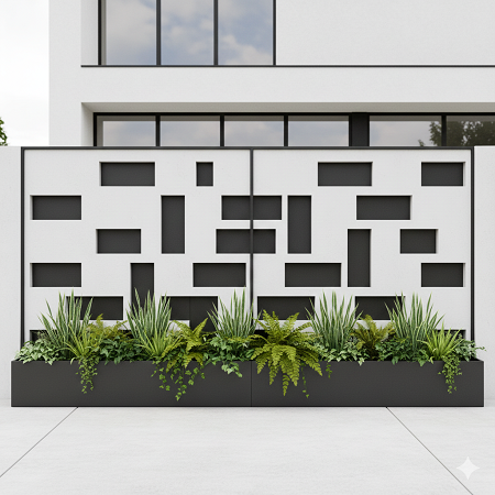 5 Desain Pagar Tembok Roster Estetik