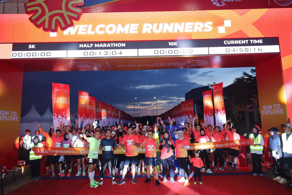Suasana lomba lari Industropolis Run 2025. (Foto: Istimewa) 