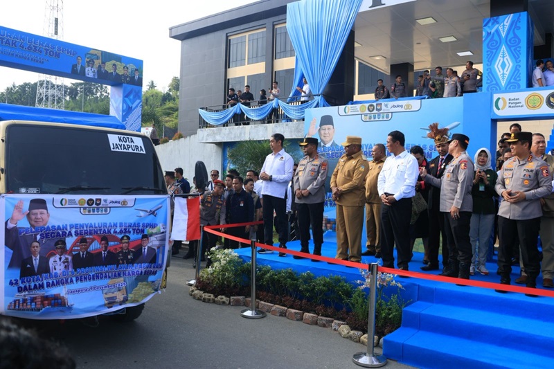 Satgas Pengendalian Harga Beras menyalurkan 852 ton beras Stabilisasi Pasokan dan Harga Pangan (SPHP) ke 6 provinsi di Papua Raya. dok ist