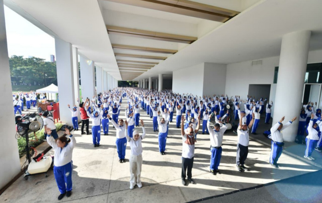 Suasana festival senam di ISS 2025. (Foto: Istimewa)