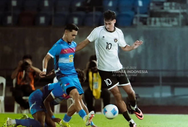 Aksi Timnas Indonesia di ajang SEA Games 2025. (Foto: Dok. Timnas Indonesia)