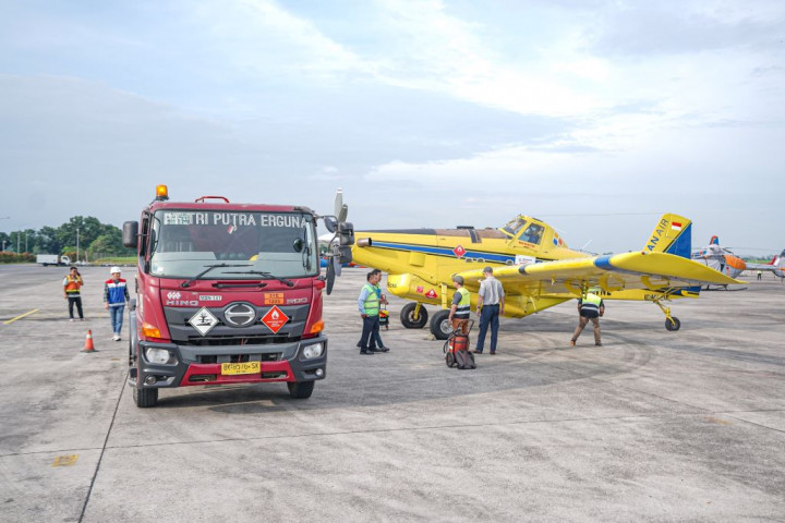 Pertamina Gunakan Pesawat Air Tractor untuk Jaga Pasokan BBM di Bener Meriah