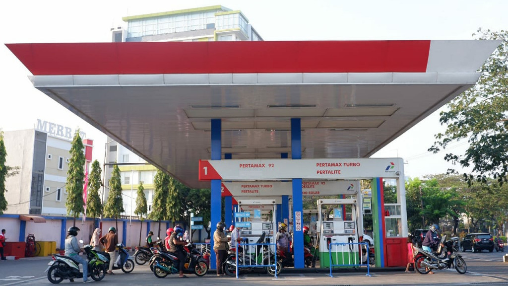 SPBU Pertamina. Pertamina
