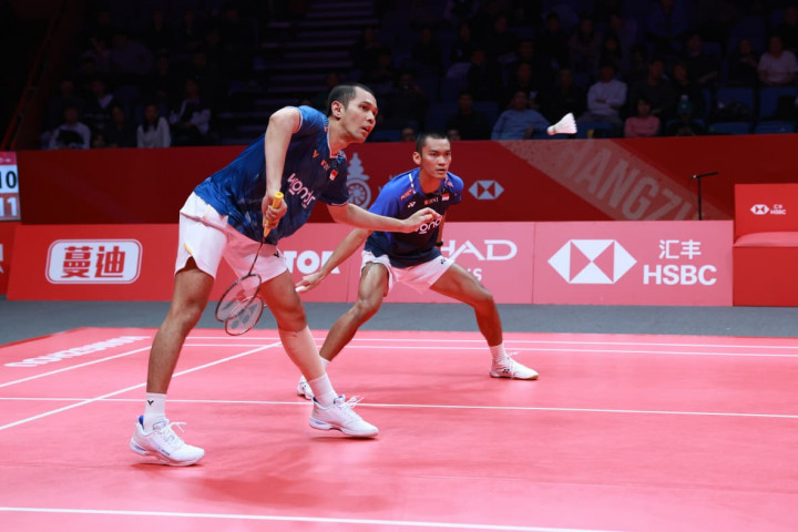 BWF WTF 2025: Bertarung Sengit, Fajar/Fikri Kalah dari Unggulan Kedua