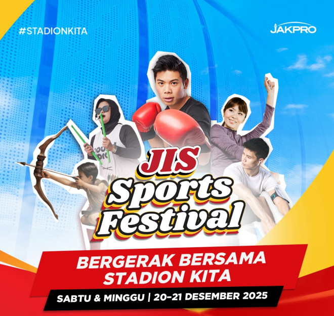 JIS Sport Festival, sebuah event rutin yang diselenggarakan di Jakarta International Stadium (JIS), akan kembali digelar pada 20 - 21 Desember 2025