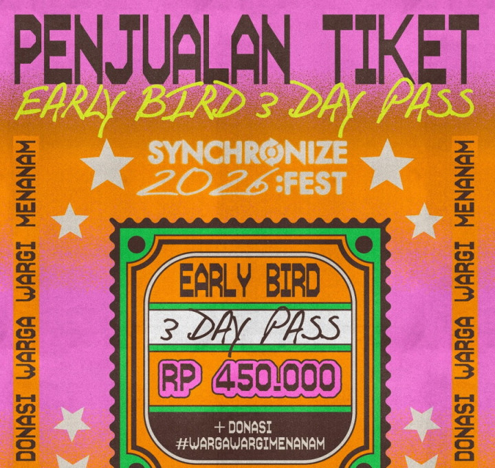 Tiket Synchronize Festival 2026 Mulai Dijual, Cek Harga dan Cara Pembelian di Sini