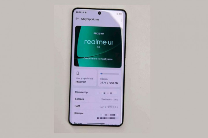 Realme Siapkan HP Baterai 10.000 mAh, RMX5107 Terlihat dalam Bocoran Terbaru