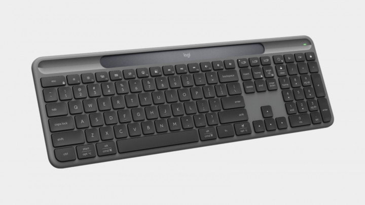 Logitech Signature Slim Solar+ K980, Keyboard Wireless Baterai Abadi