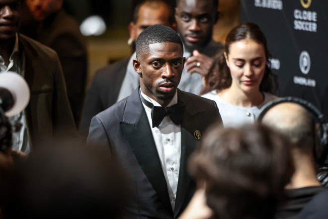 Ousmane Dembele dalam acara Globe Soccer Awards 2025. (Foto: FADEL SENNA / AFP)