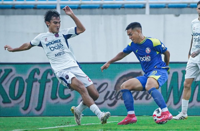 Suasana laga Arema FC vs Persita Tangerang. (Foto: Instagram resmi Arema)