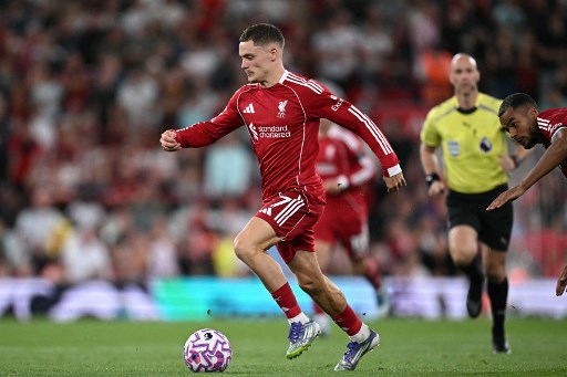 Gelandang Liverpool, Florian Wirtz (AFP/Paul Ellis)