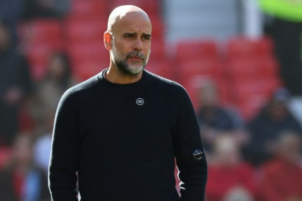 Pelatih Manchester City, Pep Guardiola (AFP/Darren Staples)