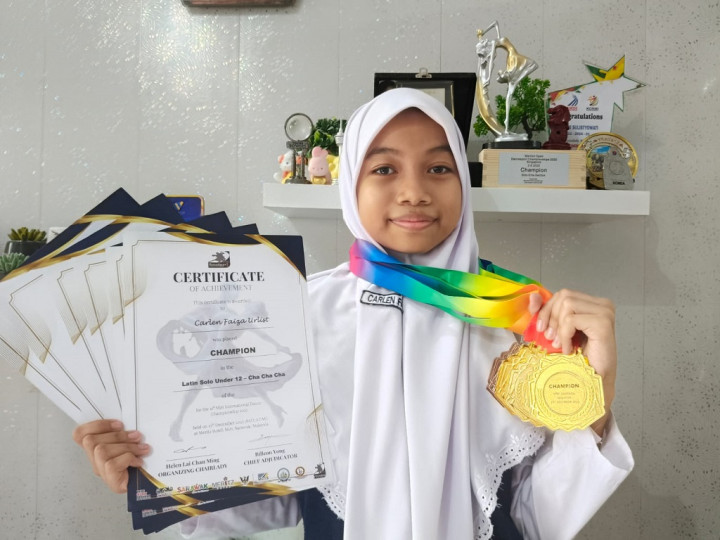 Top! Siswi SMP Muhammadiyah 2 Yogyakarta Borong 5 Medali Emas di Kompetisi Tari Internasional