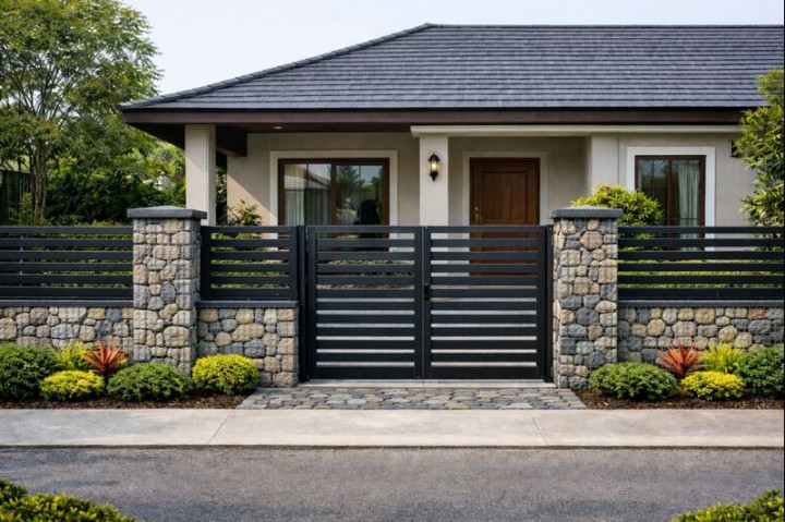 Berita Terpopuler Properti: Model Pagar dengan Batu Alam hingga Mesin Cuci 1 Tabung