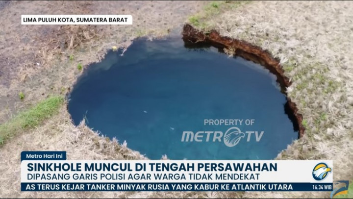Sinkhole di Sumbar, Pakar Geologi UGM Ungkap Penyebab, Dampak dan Pencegahannya