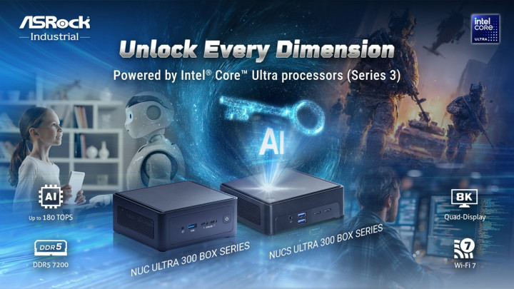 ASRock Industrial NUC Ultra 300 Box Series, Komputasi Ringkas Berdaya AI