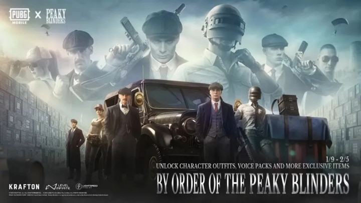 PUBG Mobile dan Peaky Blinders Kolab, Ada Item dan Event Bertema Shelby