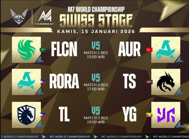 Jadwal M7 Swiss Stage 4 Hari Ini: Perebutan Tiket Knockout Stage Berikutnya