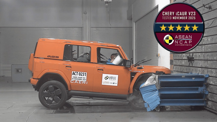 iCAR V23 Raih Rating 5-Star ASEAN NCAP