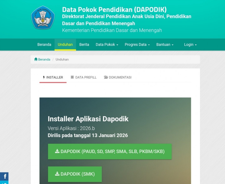 Dapodik 2026.b Resmi Dirilis, Ini Link Download Resmi dan Cara Instalnya