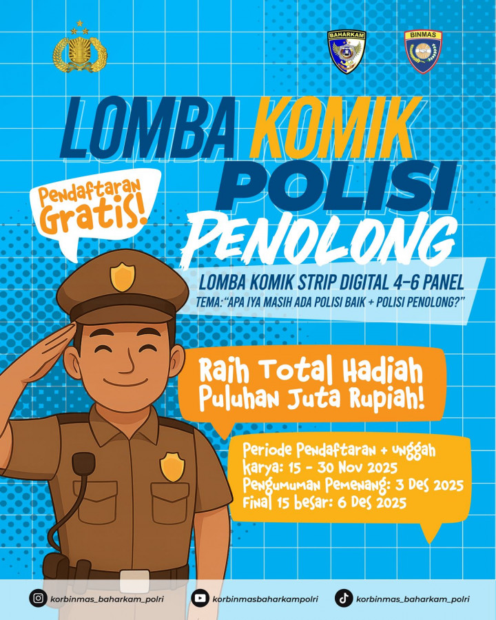 Festival Komik Polisi Penolong 2025: Menghidupkan Kembali Wajah Humanis Polri Lewat Komik
