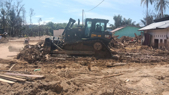TNI AD Normalisasi GKPI Hutanabolon Pascabanjir (Dok. TNI AD)