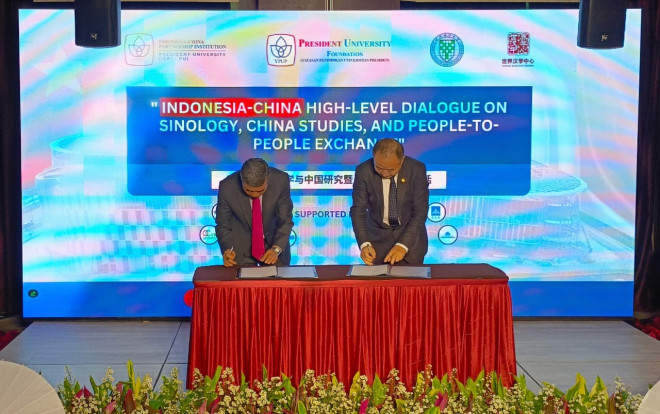 Peluncuran ICPI–PU di President University. Foto: President University