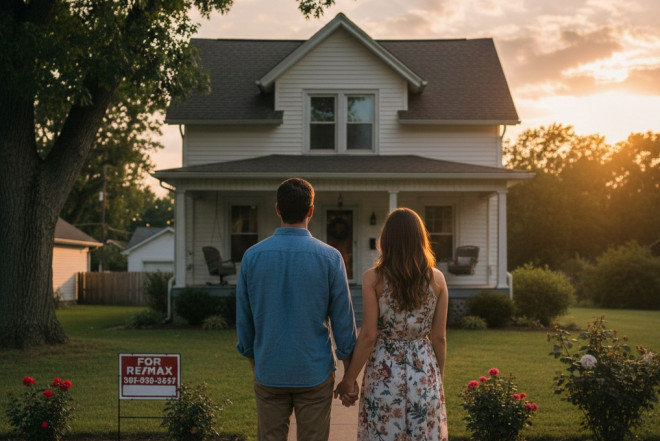 Strategi beli rumah untuk pasutri. Foto: Gemini AI