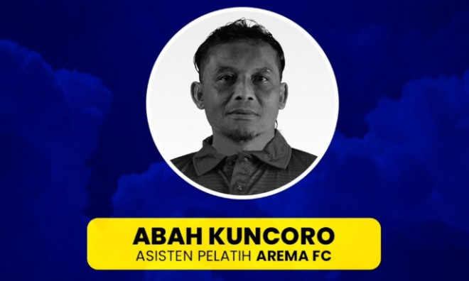 Asisten pelatih Arema FC, Kuncoro (Instagram: @aremafcofficial)