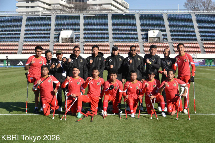 Kalah dari Spanyol, Perjuangan Timnas Sepak Bola Amputasi Indonesia Tetap Dapat Dukungan Penuh WNI di Jepang