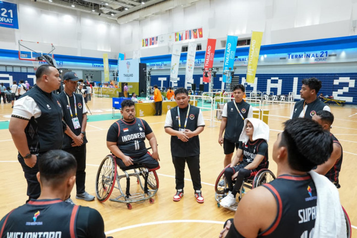 Pantang Nyerah! Timnas Basket Kursi Roda Kejar Medali Perunggu