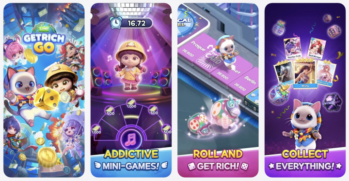 Ada Board Game Mobile Terbaru, Line GetRich Go