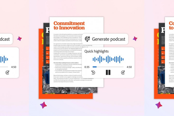 Adobe Acrobat Bisa Ubah PDF Jadi Podcast dan Slide Presentasi