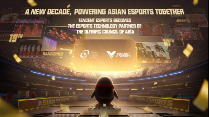 Dewan Olimpiade Asia dan Tencent Esports Jalin Kerja Sama 10 Tahun