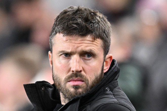 Pelatih interim Manchester United, Michael Carrick (AFP/Oli Scarff)