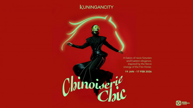 Perayaan tahun baru Cina di Kuningan City Mall. 