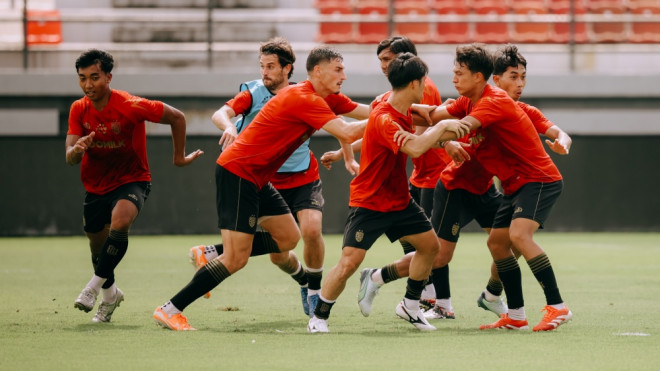 Pemain Bali United berlatih (dok. Bali United)