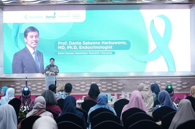  Kemenkes tegaskan komitmennya untuk mewujudkan eliminasi kanker leher rahim pada tahun 2030. (Foto: Dok. Birkom Kemenkes)